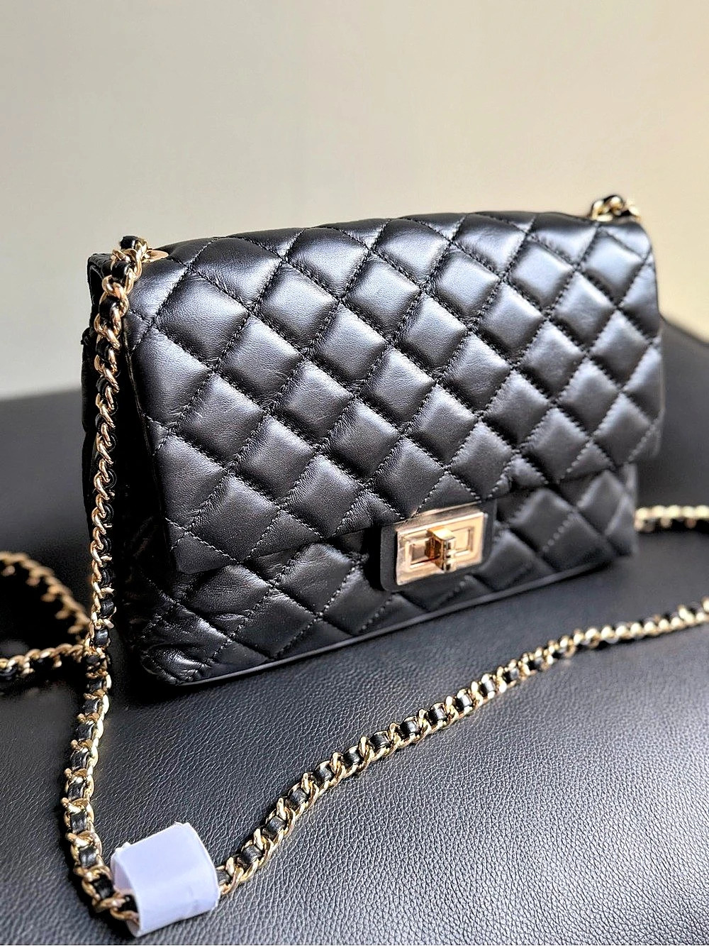 G by Giuliana Black Label NWT Lambskin Leather Quilted Crossbody Shoulder Bag